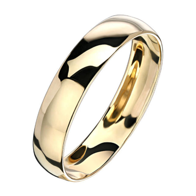 Обручальное кольцо из желтого золота 585 пробы 01О030141